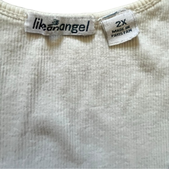 Like An Angle LOVE white tank top - Picture 5 of 5